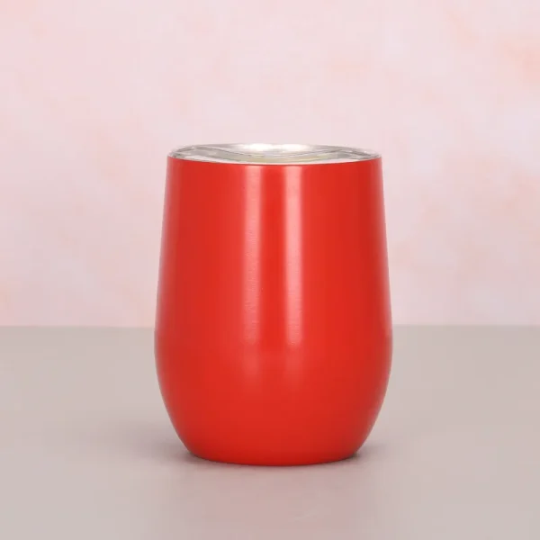 Customized logo 12OZ Wholesale Price Swig Wine Cups Insulated Thermos Coffee Mug Vacuum Thermos Cup Coffee Tumbler Egg Shape 6