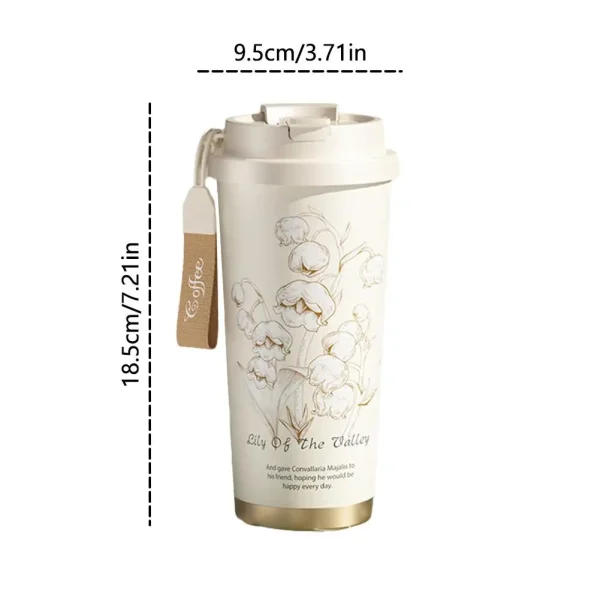 Coffee Mug Steel Coffee Cup Temperature Display Vacuum Flask Thermal Tumbler Insulated Water Bottle 6
