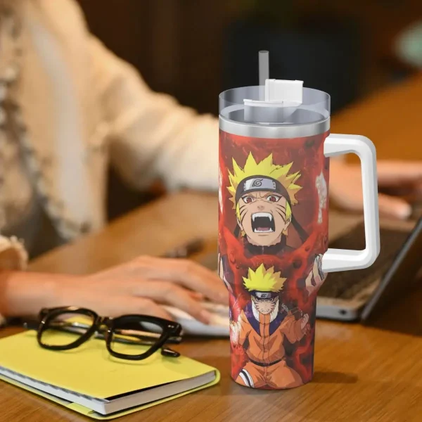 Stainless Steel Tumbler Narutos Anime Coffee Mug Insulated Cold and Hot Car Mugs Beach Custom Water Bottle 6