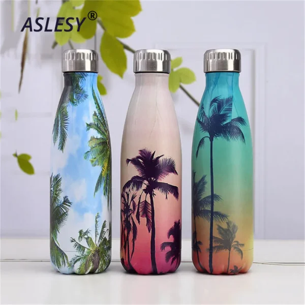 Custom Logo Stainless Steel Bottle for Water Thermos Vacuum Insulated Cup Double-Wall Travel Drinkware Sports Flask 1