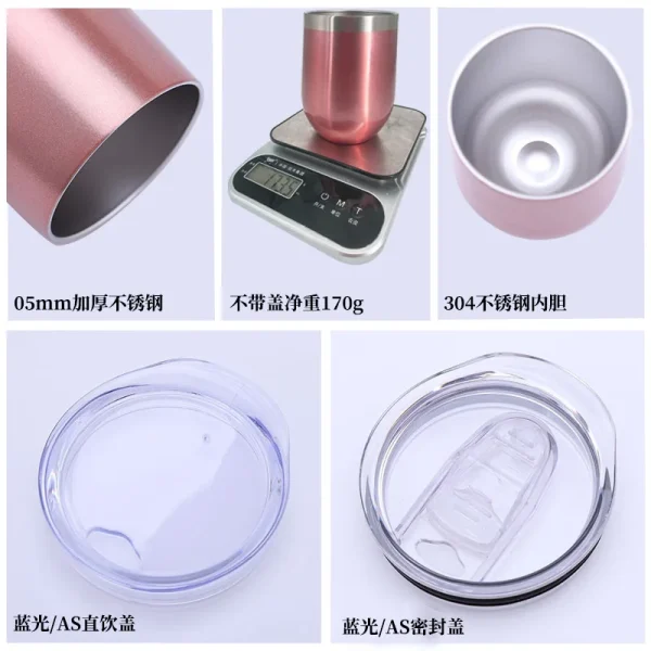 12OZ Egg Shaped Cup Stainless Steel Thermos Coffee Cup Tumbler Vacuum Flask Water Bottle Car Travel Mug Thermal Thermoses Custom 5