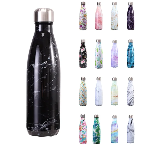 500ml Stainless Steel Small Mouth Insulated Cup Portable Outdoor Sports Water Bottle 1