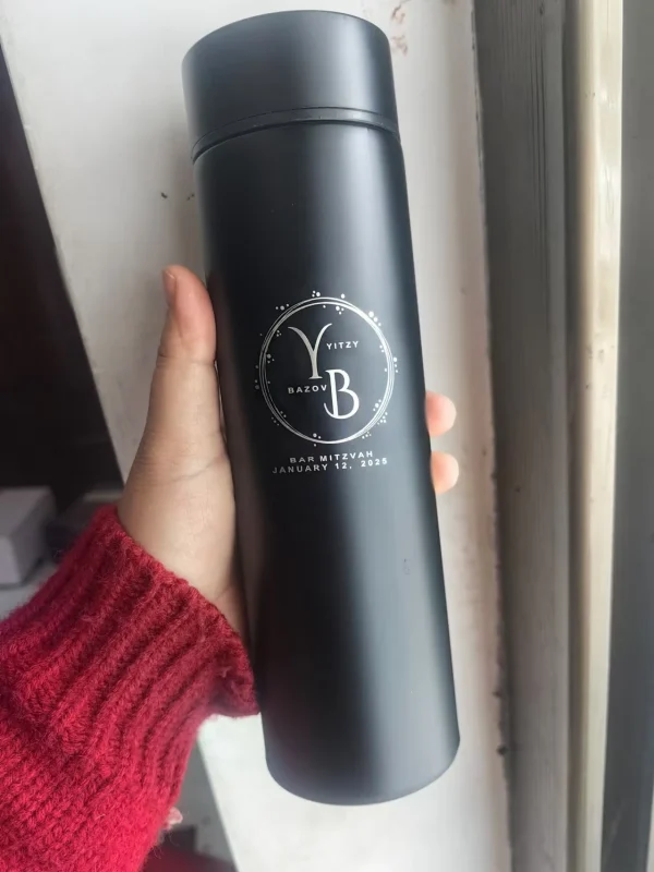 custom name Intelligent Temperature LED Touch Display Temperature Water Cup Portable Couple Cup Creative Business Gift LOGO 5