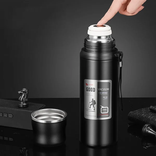 600/800/1000ml Hot Cold Thermos Tumbler Stainless Steel Coffee Cup Water Bottle Portable Travel Sports Kettle Vacuum Flasks 1