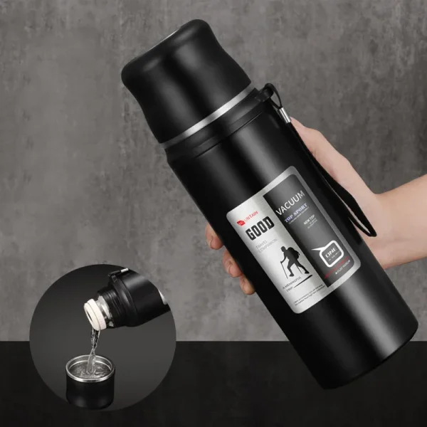 600/800/1000ml Hot Cold Thermos Tumbler Stainless Steel Coffee Cup Water Bottle Portable Travel Sports Kettle Vacuum Flasks 2