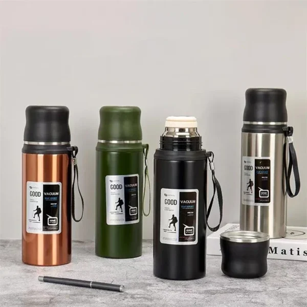 600/800/1000ml Hot Cold Thermos Tumbler Stainless Steel Coffee Cup Water Bottle Portable Travel Sports Kettle Vacuum Flasks 4