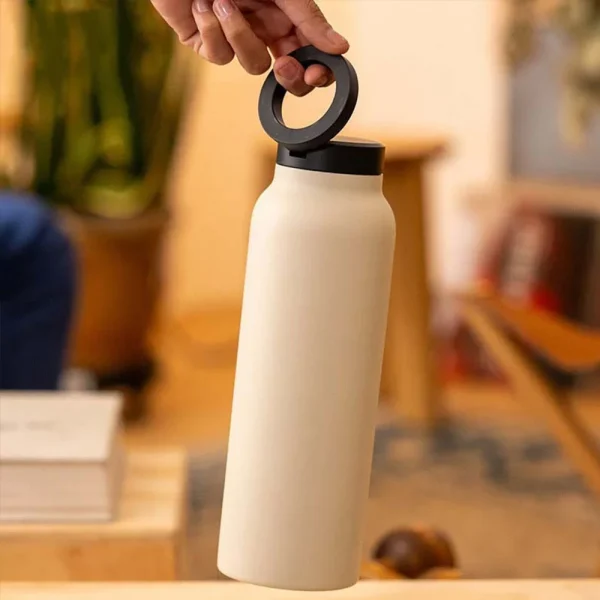 Custom All-in- One 24oz Stainless Steel Insulated Water Bottle with Magnetic Tripod Phone Holder for Sports Water Bottle 5