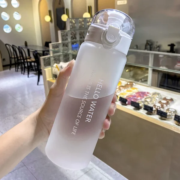 780ml Plastic Water Bottle for Drinking Portable Sport Tea Coffee Cup Kitchen Tools Kids Water Bottle for School Transparent 5