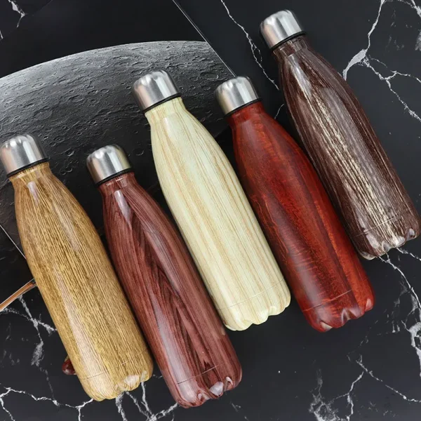 500ml Double Wall Vacuum Cup Thermos Insulated Stainless Steel Water Bottle Outdoor Sports Camping Hiking Cycling Thermo Bottle 3
