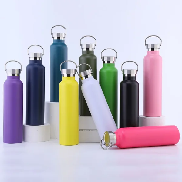 500/750/1000ml Large Thermos Bottle Double Layer Water Bottle Portable Design Stainless Steel Thermos Cup Vacuum Flasks 2
