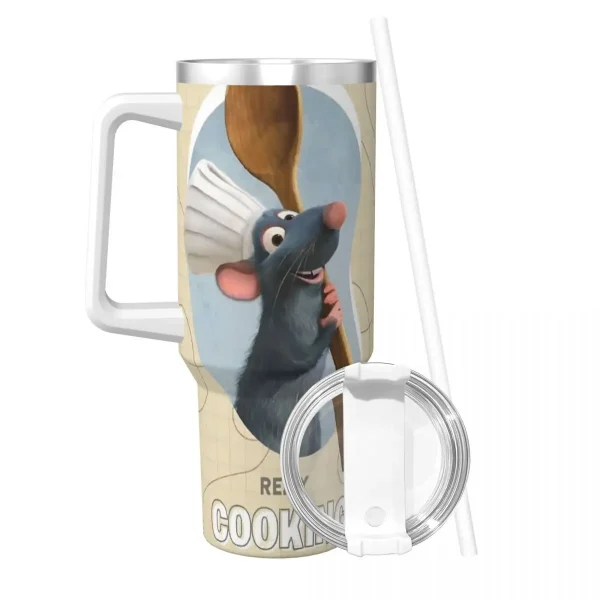 Stainless Steel Tumbler Ratatouilles Thermal Mug cooking Insulated Hot Drinks Car Mugs Travelist Custom Water Bottle 2