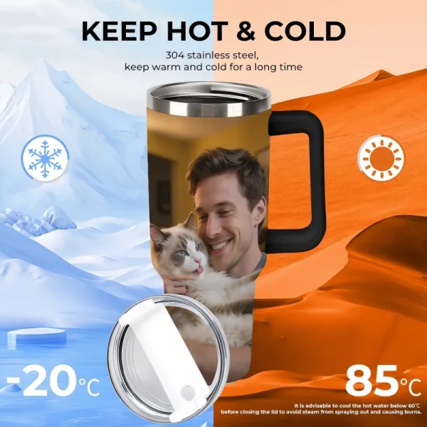 Custom Pet Water Cup Pet Photo Water Bottle Car Insulated Water Cup Tumbler Wedding Commemorative Water Cup Custom Gift Cup 6