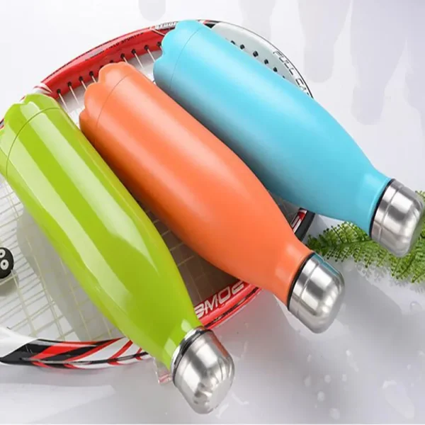 350/500/750/1000ml Double Wall Stainles Steel Sport Water Bottle Thermos Bottle Keep Hot and Cold Insulated Vacuum Flask 2