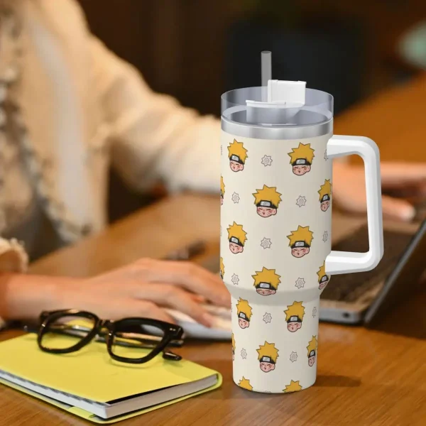 Narutos Anime Tumbler Cold Drink Water Bottle Heat Preservation Stainless Steel Coffee Mug Custom Camping Car Mugs 6