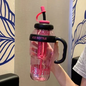 New1400ML Large Capacity Sports Water Bottle Summer Drinking Water Cup Outdoor Travel Portable Gym Fitness Water Cup 1