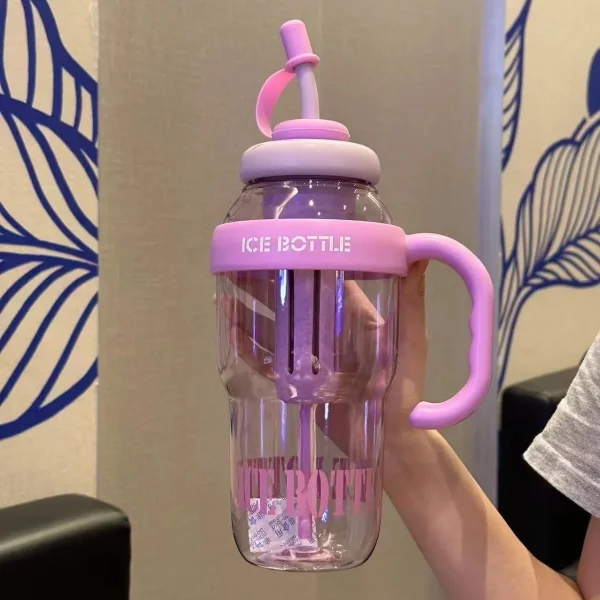 New1400ML Large Capacity Sports Water Bottle Summer Drinking Water Cup Outdoor Travel Portable Gym Fitness Water Cup 4