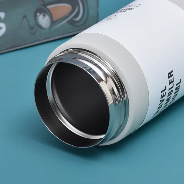 350/500ML Simple Frosted Thermos Tea Cup Portable Stainless Steel Insulated Water Bottle Travel Car Drink Vacuum Cup 5
