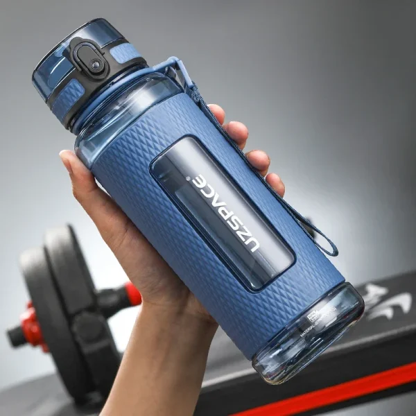UZSPACE Sport Water Bottles BPA Free Portable Gym Anti-fall Leak-proof Large Capacity Fitness Kettle Tritan Plastic Drink Bottle 2