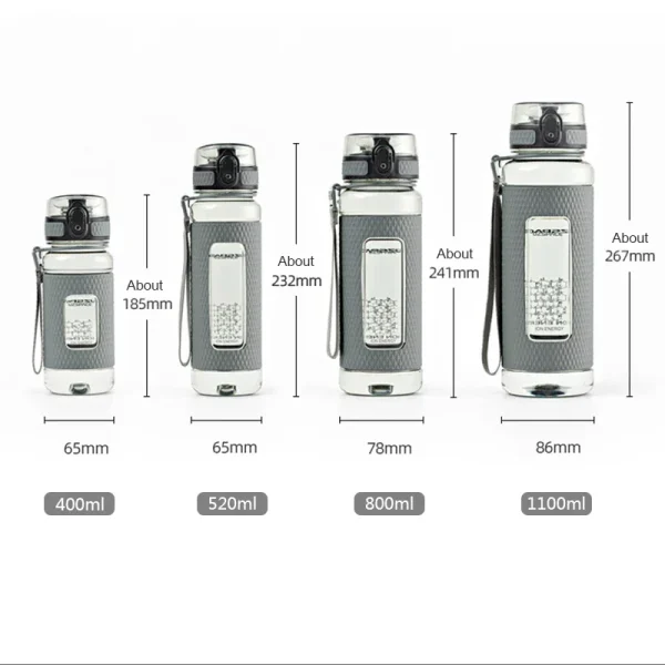 UZSPACE Sport Water Bottles BPA Free Portable Gym Anti-fall Leak-proof Large Capacity Fitness Kettle Tritan Plastic Drink Bottle 5