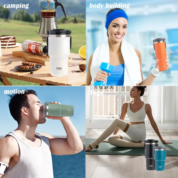 Tyeso Stainless Steel Thermos Bottle Coffee Cup Portable Insulation Cold And Hot Travel Fitness Mug Leakproof Vacuum Flask 5