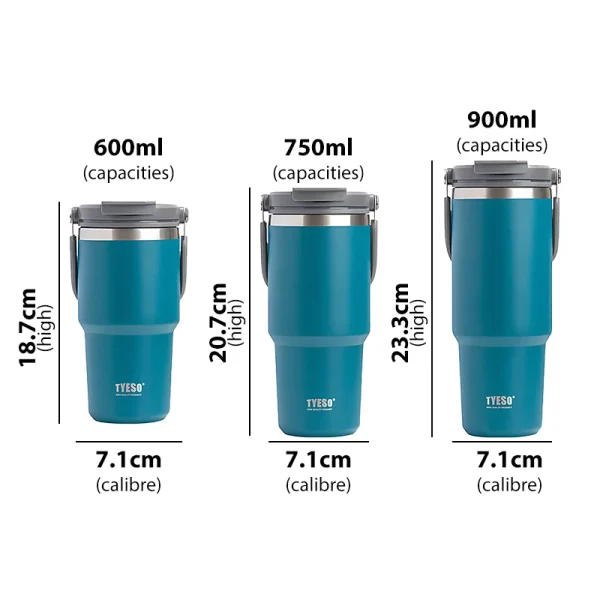 Tyeso Stainless Steel Thermos Bottle Coffee Cup Portable Insulation Cold And Hot Travel Fitness Mug Leakproof Vacuum Flask 6