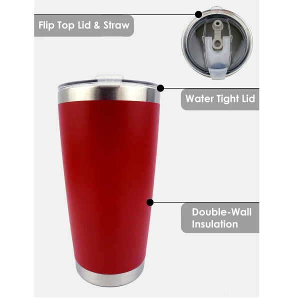 Personalized 20Oz Tumbler Your Brand Powder Coated Laser Engraving Corporate Gift Custom Stylish Thermal Water Bottle Branding 4