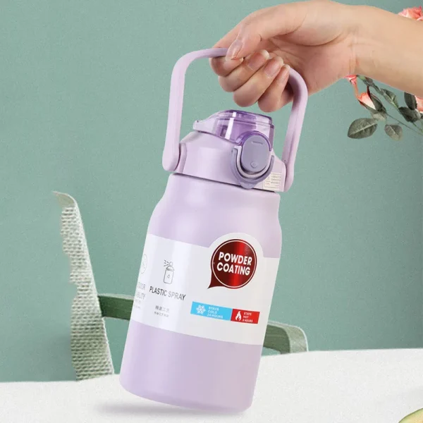 1.3L/1.7L Large Capacity Thermo Bottle Stainless Steel Thermal Thermo Water Portable Vacuum Mug Thermos Insulated Cup Tumbler 6