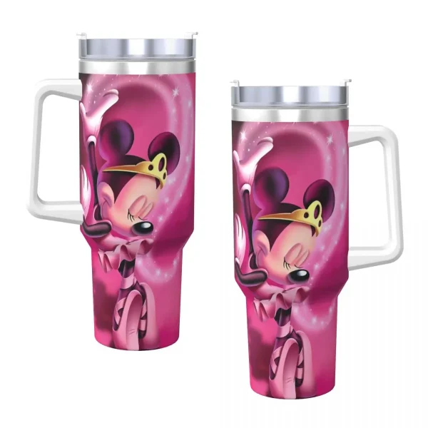 Stainless Steel Tumbler Minnie Mouse Cartoon Thermal Mug Portable Hot Drinks Mugs Cup Travelist Custom DIY Water Bottle 1
