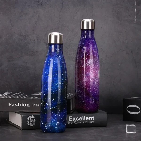 500ml Double Wall Stainles Steel Water Bottle Thermos Keep Hot and Cold Insulated Vacuum Flask for Sport 3