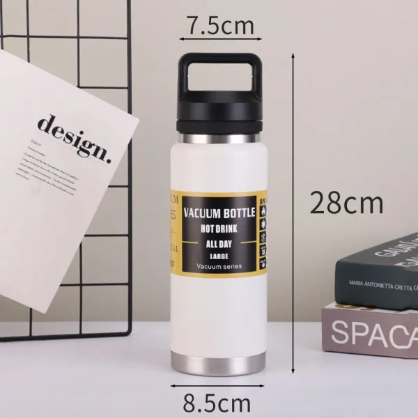 800ml Large Capacity Stainless Steel Thermos Portable Vacuum Flask Insulated Tumbler Thermo Bottle Leakproof Sports Water Bottle 6