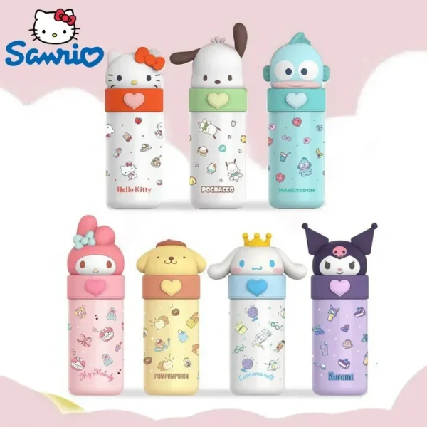 Sanrio Hello Kitty Water Cup 350Ml Kawaii My Melody Thermos Cups Anime Cartoon Kuromi Juice Cup Insulated Water Bottle Kid Gifts 1