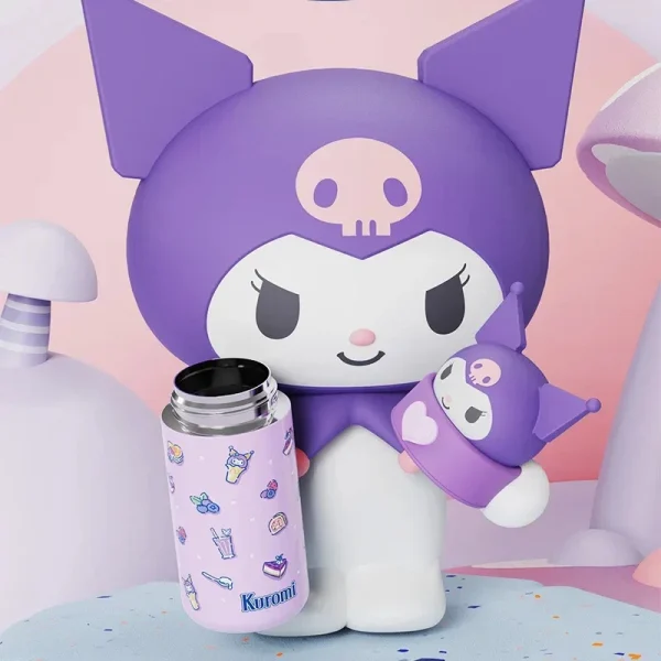 Sanrio Hello Kitty Water Cup 350Ml Kawaii My Melody Thermos Cups Anime Cartoon Kuromi Juice Cup Insulated Water Bottle Kid Gifts 5