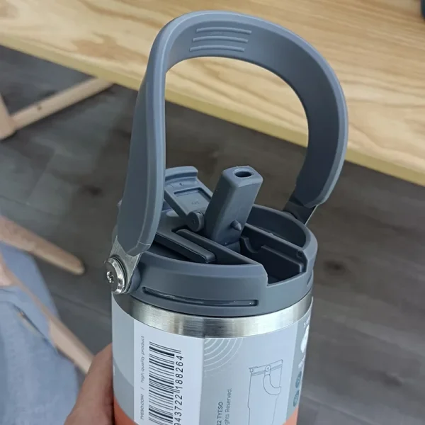 Tyeso Coffee Cup Double-Layer Thermal Insulation And Cold Storage Ice Large-Capacity Stainless Steel Double-Drink Water Bottle 5