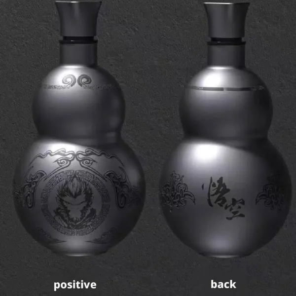 Portable Wukong Theme Stainless Steel Gourd Style Water Bottle Large Capacity Thermal Insulation Cup Game Fans Men Boy Gift 3
