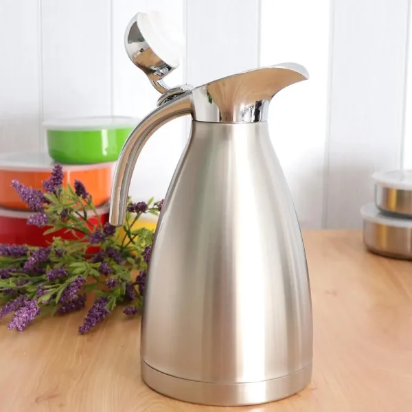 Stainless Steel Thermal Carafe Bottle 2L Pot for Coffee Tea Water Pot 2