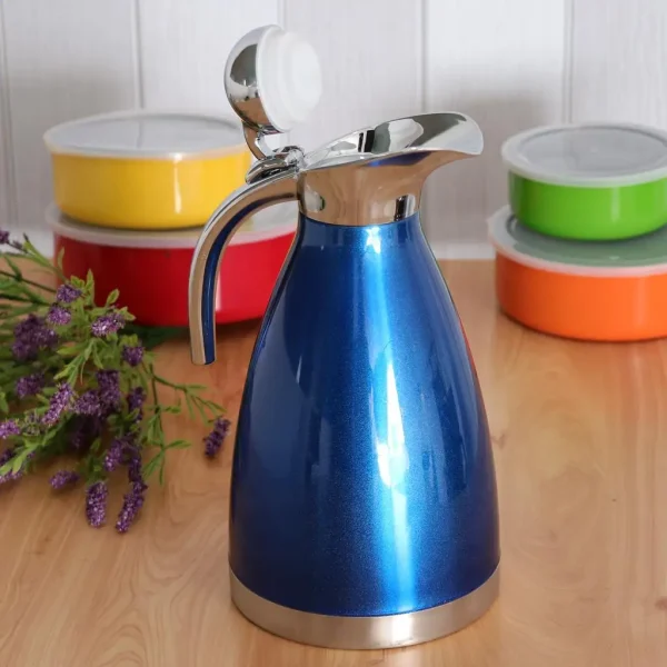 Stainless Steel Thermal Carafe Bottle 2L Pot for Coffee Tea Water Pot 3