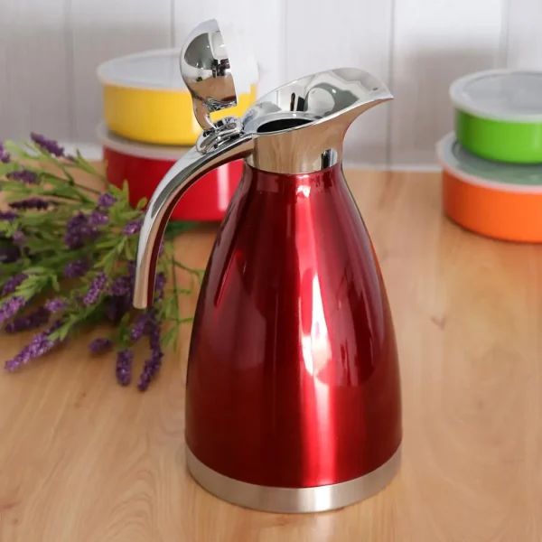 Stainless Steel Thermal Carafe Bottle 2L Pot for Coffee Tea Water Pot 5