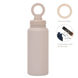 PuraCool Personalised Water Bottle with Phone Holder 1L 1000ML 32oz Magnetic Tumbler Flask Customised Gift 1