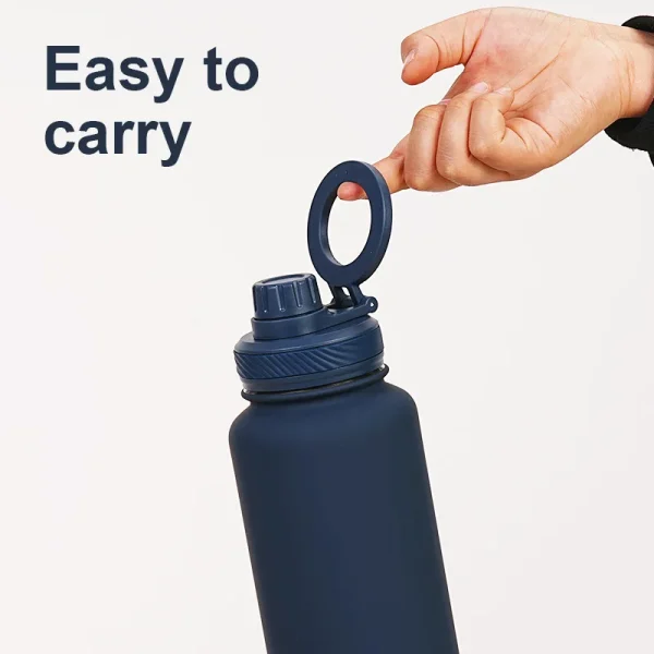 PuraCool Personalised Water Bottle with Phone Holder 1L 1000ML 32oz Magnetic Tumbler Flask Customised Gift 4