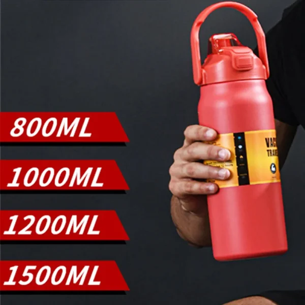 1500ML Stainless Steel Thermo Bottle Portable Thermos Large Capacity Thermo Water Bottle Tumbler Thermoses Outdoor Vacuum Flasks 6