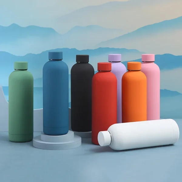 500/750/1000ml Double Wall Stainless Steel Vacuum Cup Water Bottle Thermos Bottle Keep Hot and Cold Insulated Vacuum Flask Sport 2