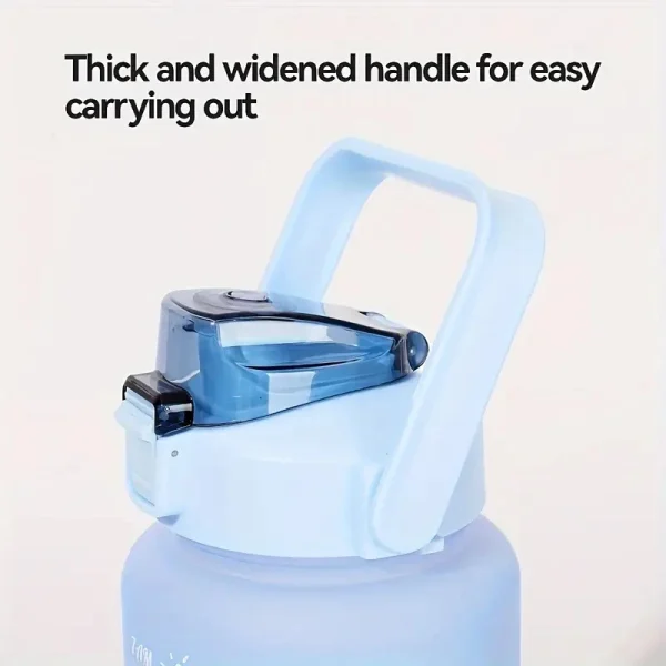 0.5-2L Halloween Sport Water Bottle Large Capacity Gradient Color Drink Jug BPAfree Plastic Straw Cup Travel Fitness Drinkware 5