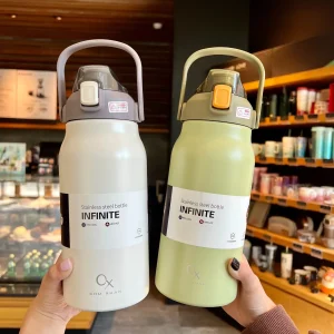 1.3L/1.7L Large Capacity Thermo Bottle Outdoor Mug Stainless Steel Thermos Water Bottle Portable Vaccum Flask Cold and Hot Tumbl 1