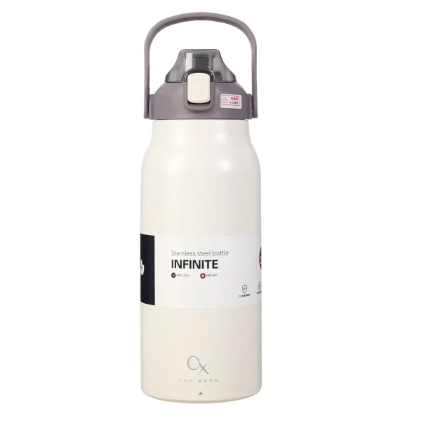 1.3L/1.7L Large Capacity Thermo Bottle Outdoor Mug Stainless Steel Thermos Water Bottle Portable Vaccum Flask Cold and Hot Tumbl 2