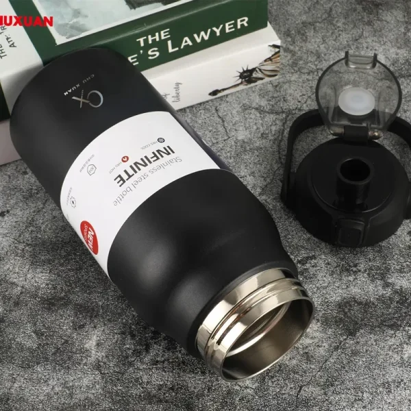 1.3L/1.7L Large Capacity Thermo Bottle Outdoor Mug Stainless Steel Thermos Water Bottle Portable Vaccum Flask Cold and Hot Tumbl 6