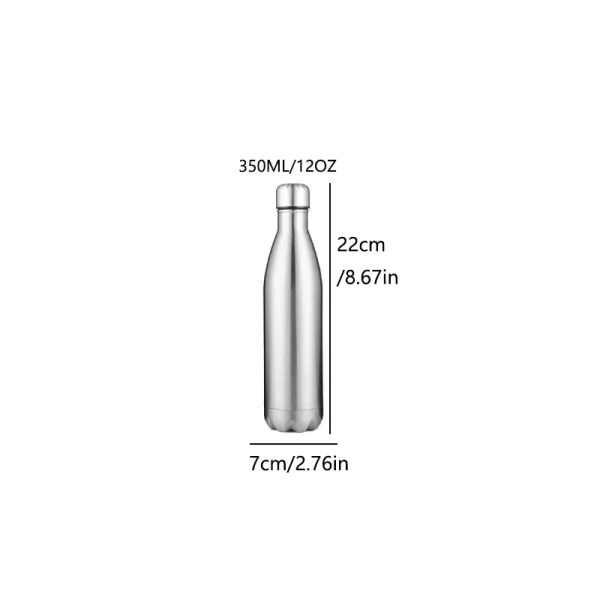 Double layer thermos bottle, portable outdoor sports water bottle, 304 stainless steel inner liner 2