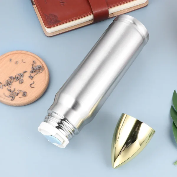 Creative 304 Stainless Steel Bullet Cup Thermos Outdoor Sports Water Bottle Military Vacuum Shell Insulated Flask Thermal Kettle 1