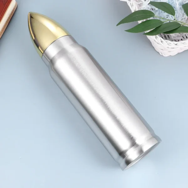 Creative 304 Stainless Steel Bullet Cup Thermos Outdoor Sports Water Bottle Military Vacuum Shell Insulated Flask Thermal Kettle 3
