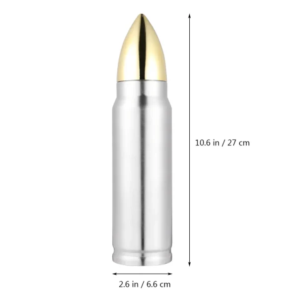 Creative 304 Stainless Steel Bullet Cup Thermos Outdoor Sports Water Bottle Military Vacuum Shell Insulated Flask Thermal Kettle 4