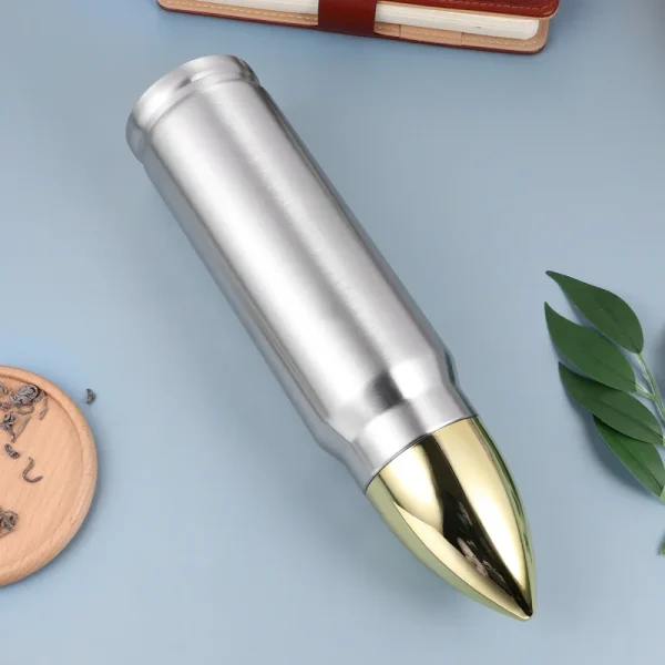 Creative 304 Stainless Steel Bullet Cup Thermos Outdoor Sports Water Bottle Military Vacuum Shell Insulated Flask Thermal Kettle 5
